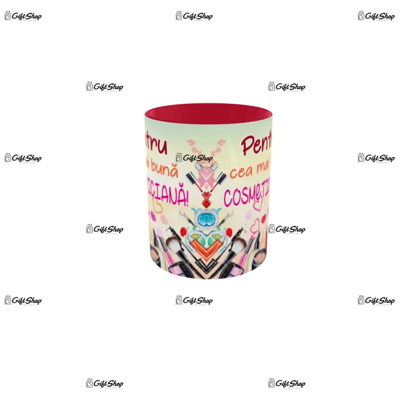 Pentru cea mai buna cosmeticiana, cana ceramica, 330ml, model cgs1730